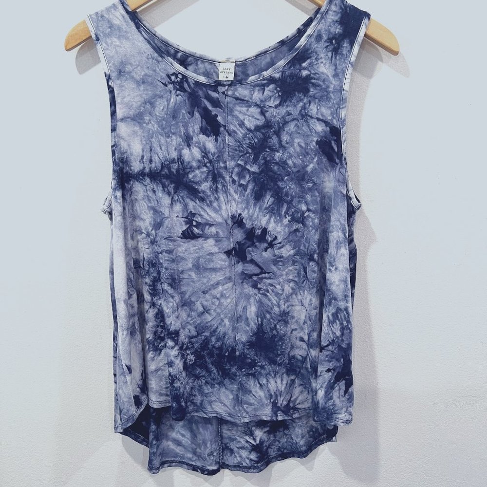 Lazy Sundays Blue Tie Dye Tank Top Size M